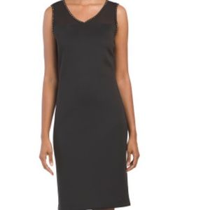 NWT! T Tahari scuba black dress